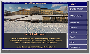 Website www.schlösser-panoramen.de